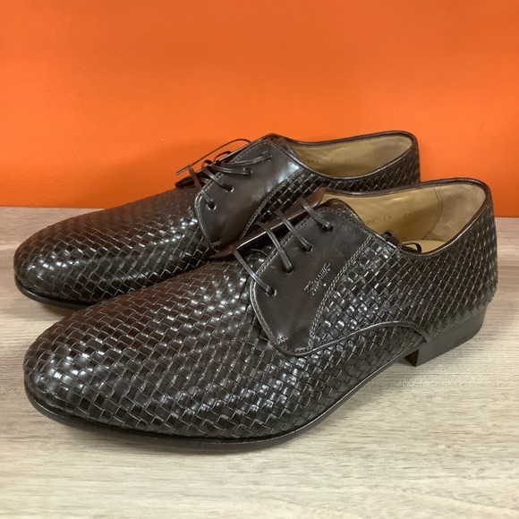Ferragamo Woven Leather .men’s Shoes